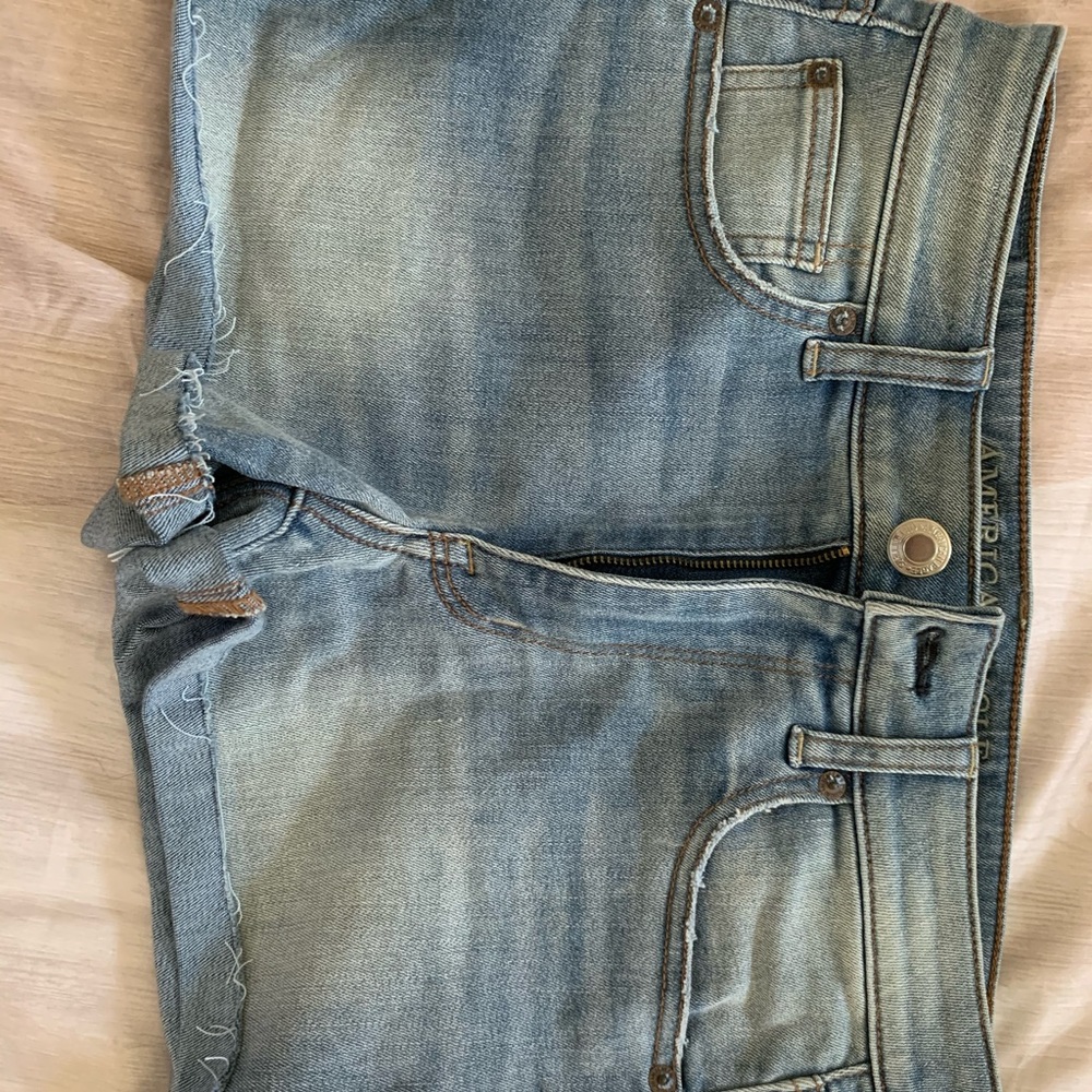Light blue washed shorts